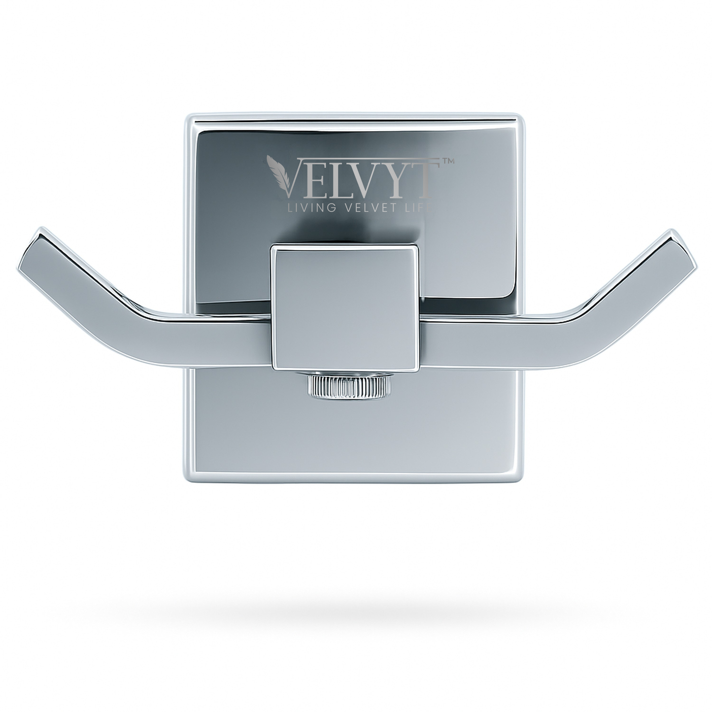 VELVYT Premium Stainless Steel Robe Hook | Door Hooks for Clothes | Cloth Hanger for Bathroom | Hooks for Bathroom Wall | Rust Resistant Bathroom Accessories – Chrome Finish