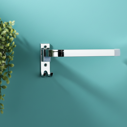 VELVYT Premium Stainless Steel Towel Holder in Bathroom | Napkin Holder for Wash Basin | Towel Hanger for Wash Basin | Rust Resistant Hand Towel Hanger | Chrome Finish Bathroom & Kitchen Accessory