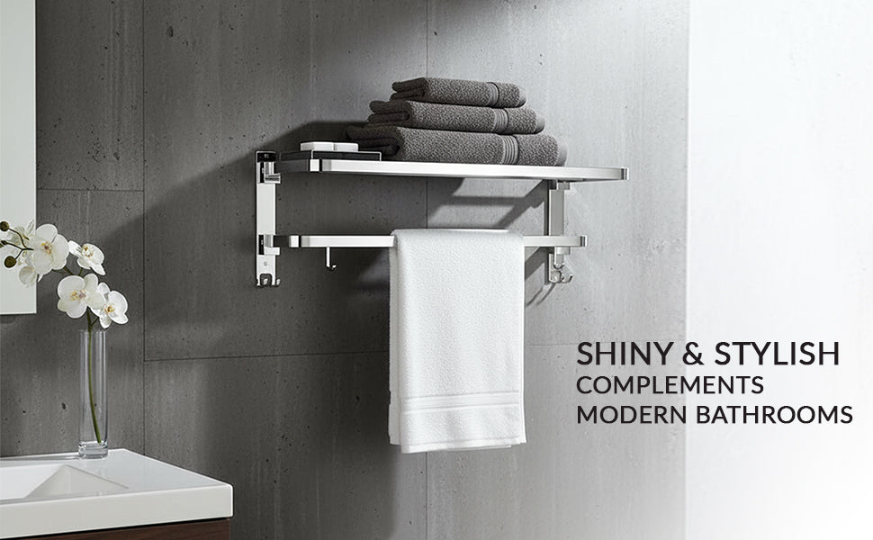 Load video: Upgrade your bathroom with the VELVYT Luxora Dual Folding Towel Rack – designed for strength, style, and space efficiency.Crafted from premium stainless steel, this 24-inch heavy-duty towel rack features a dual folding design that expands when you need space and folds neatly when not in use. With a 1.4 KG+ solid build, it is stronger and more durable than lightweight folding racks, making it ideal for everyday use in homes, hotels, and premium bathrooms.🔹 Key Features:✔ Dual folding bars for space-saving convenience✔ Heavy-duty 1.4 KG+ build for superior strength✔ Premium stainless steel construction✔ Anti-rust, long-lasting chrome finish✔ Spacious 24-inch rack for multiple towels✔ Extra hooks for robes, towels &amp; clothes✔ Secure wall-mounted stabilityThe elegant chrome finish enhances modern bathroom interiors while offering excellent resistance to moisture and humidity.🔹 Perfect for:Homes • Apartments • Guest Bathrooms • Hotels • Modern Washrooms👉 Explore premium bathroom accessories with VELVYT Living – Velvet Life, Modern Living.👉 Buy Now:https://velvyt.in/products/foldable-stainless-steel-towel-hanger👉 Also Available on Amazon:https://www.amazon.in/dp/B0FPG5GNKX?th=1#DualFoldingTowelRack #VELVYT #BathroomAccessories#VELVYTLiving #Luxora #DualFoldingTowelRack #TowelRack #BathroomAccessories #StainlessSteelTowelRack #ChromeTowelRack #BathroomTowelHanger #SpaceSavingDesign #ModernBathroom #HeavyDuty #HomeImprovement #BathroomAccessoriesIndia #IndianHomes #HomeDecorIndia