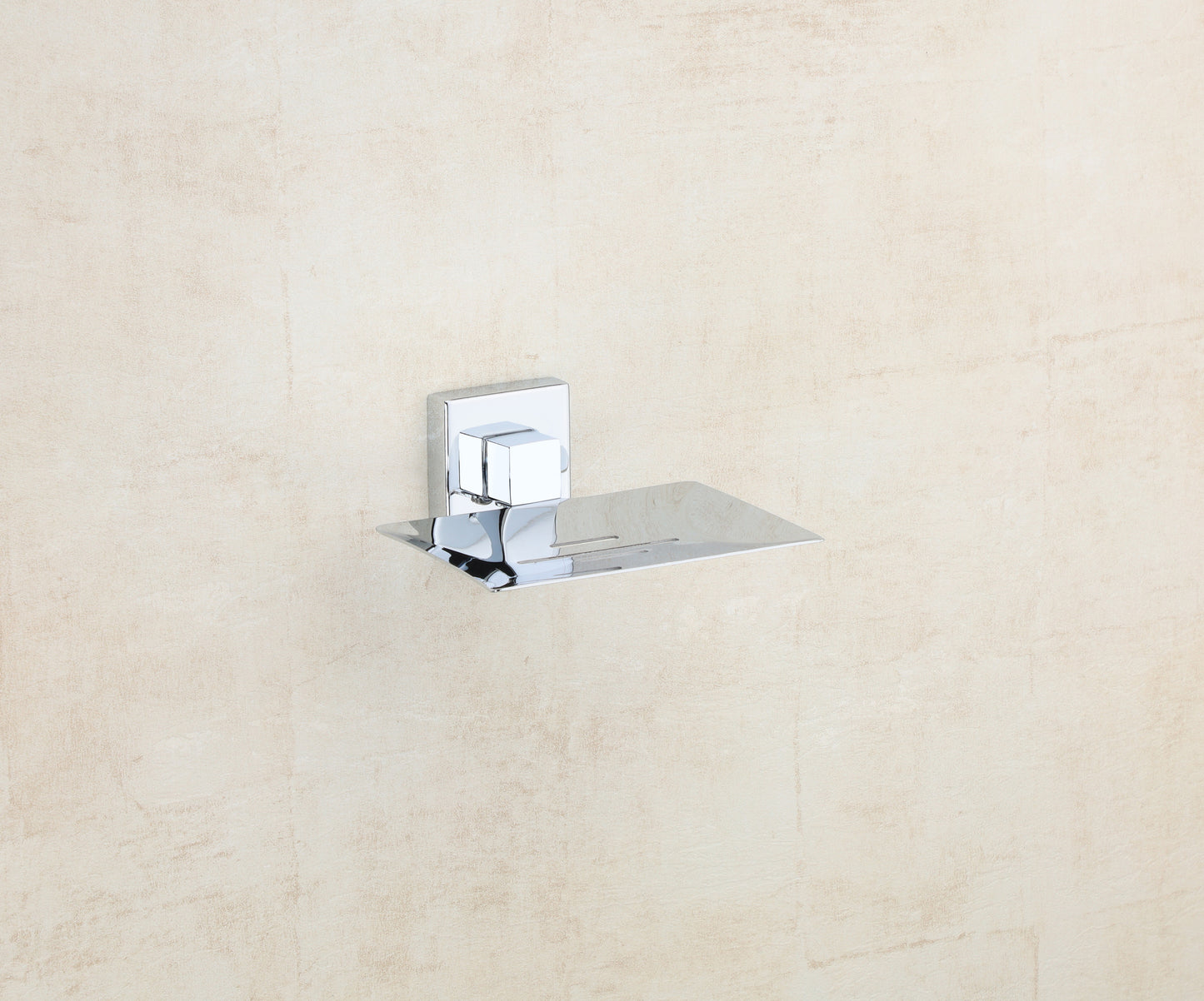 VELVYT Premium Stainless Steel Soap Stand for Bathroom | Wall Mounted Soap Holder for Bathroom | Rust Resistant Soap Dish Holder for Bathroom | Elegant Bathroom Fitting – Chrome Finish