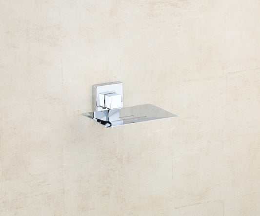 VELVYT Premium Stainless Steel Soap Stand for Bathroom | Wall Mounted Soap Holder for Bathroom | Rust Resistant Soap Dish Holder for Bathroom | Elegant Bathroom Fitting – Chrome Finish