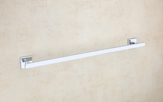 VELVYT Premium Stainless Steel Towel Holder in Bathroom | 24 Inch Towel Rod for Bathroom | Rust Resistant Cloth Hanger for Wall | Bathroom Towel Hanger for Wall | Bathroom Accessories – Chrome Finish